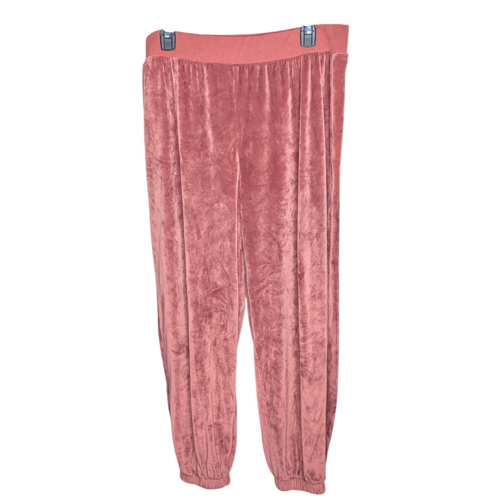 Summersalt Plush Velour Jogger Rosewood Pink Pants High Rise XL